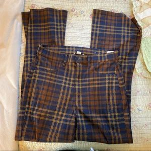 American Eagle plaid pants, flare leg, size 10 short